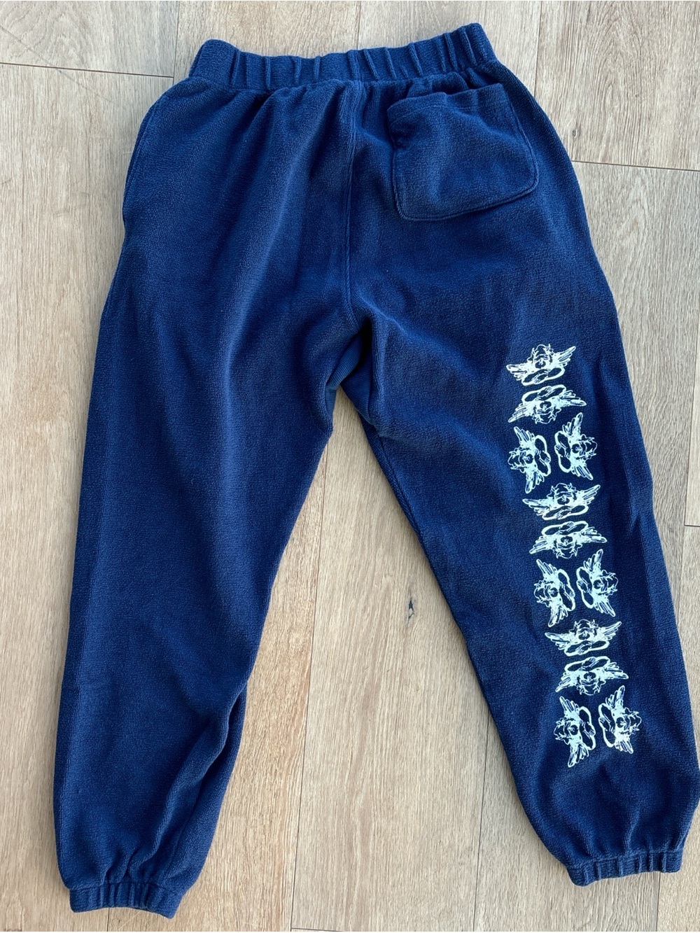 Boys Lie Navy Jogger Sweatpants with Red Logo Patch - Picture 4 of 4
